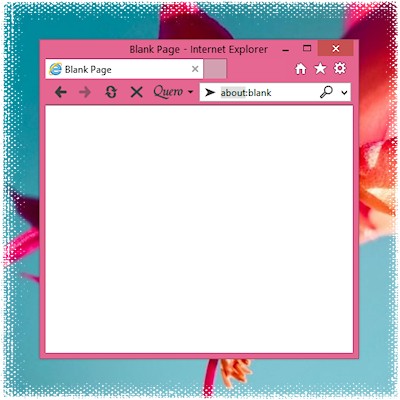 Internet Explorer Black Quero Theme in IE11 Windows 8.1